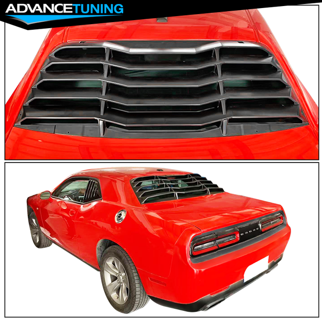 Fits 0820 Dodge Challenger Rear Window Louver Sun Shade Cove Matte