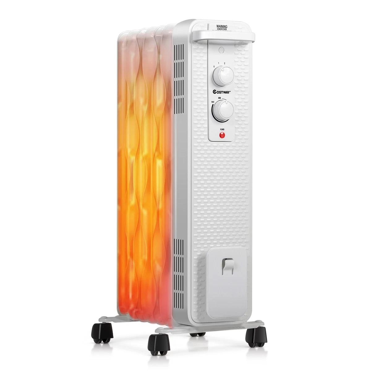 1500W Oil-Filled Heater Portable Radiator Space Heater w/ Adjustable  Thermostat 6499852961470 | eBay