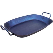 Fisch Bratpfanne Helmensdorfer Servier Eisenpfanne geschmiedet 38 x 24 cm Pfanne