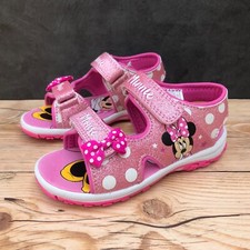 New Disney Minnie Mouse Pink/White Polka Dots Baby/Toddler Size 10 Sandals