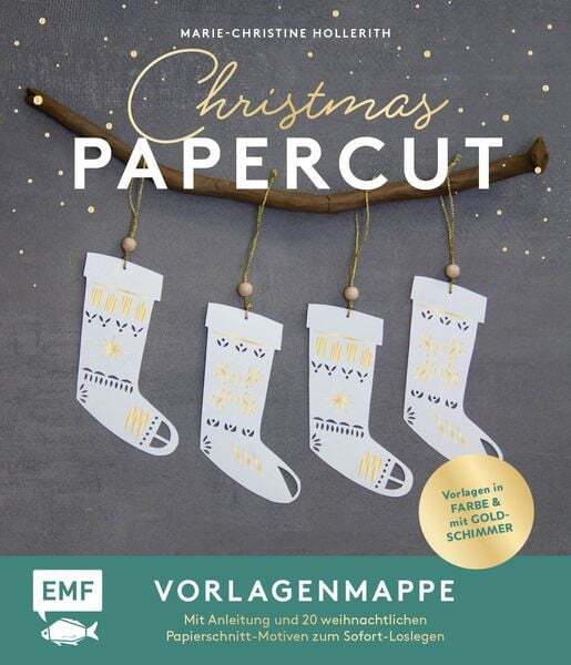 Thumbnail - Set: Christmas Papercut – Die Vorlagenmappe Mit Anleitung Und 20