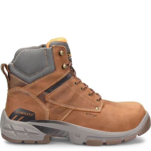 Nuevas botas de trabajo Carolina para hombre impermeables marrones punta ancha suave zapatos CA5040 - Imagen 2 de 7
