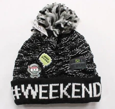 The Children's Place Kids Gamer At Work #weekend Beanie SV3 Black Size 4-7Yr NWT