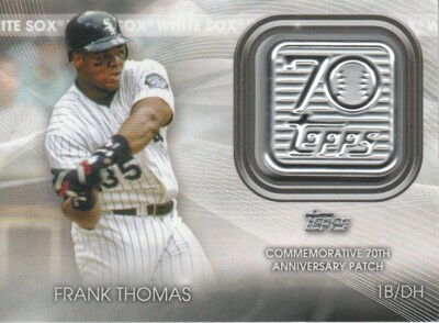 FRANK THOMAS 2021 TOPPS SERIES 1 COMMEMORATIVE 70TH ANNIVERSARY PATCH WHITE SOX