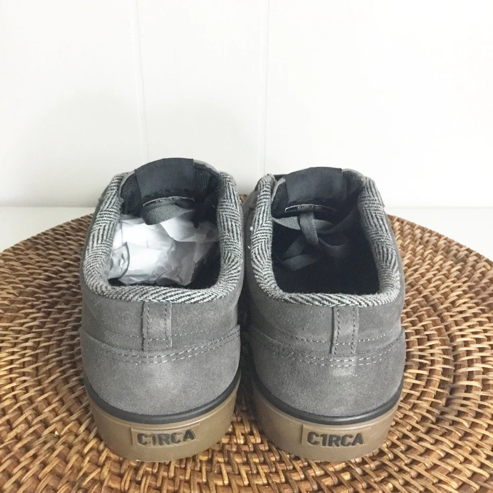 Zapatos de skate de gamuza CIRCA 100130-GMG HESH 2.0 para niños 5.5 Gunmetal/Goma Foto 3 de 4