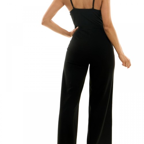 Almost Famous Women Jumpsuit Jumpsuit Sleeveless Solid A6373 - Picture 7 of 20