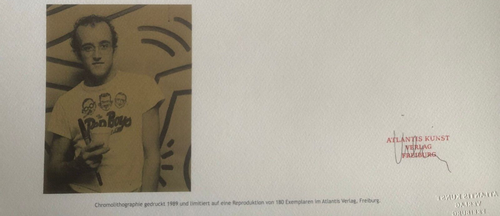 Keith-Haring Litografia COA originale firmata numerata a matita certificata - Zdjęcie 9 z 10