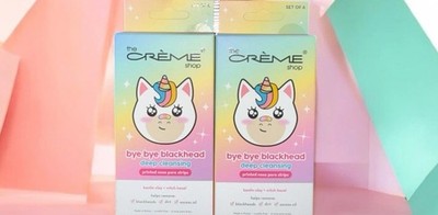 The Creme Shop 2 Packs Bye Bye Blackheads Deep Cleansing Nose Pore Strips NEW