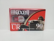 Maxell Normal Bias UR 90 Minutes Blank Audio Cassette Tape NEW