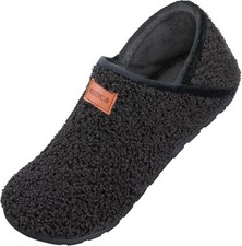 Fuzzy Fur Slippers House Shoes Non Slip Warm Closed Back Indoor Outdoor Socks 75