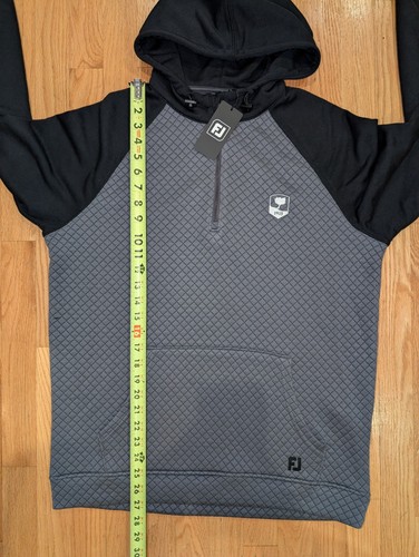 Sudadera con Capucha FootJoy Links Ridgemoor CC Celtic Clásica 1/4 Cremallera Pullover Mediana Nueva con Etiquetas - Imagen 9 de 9