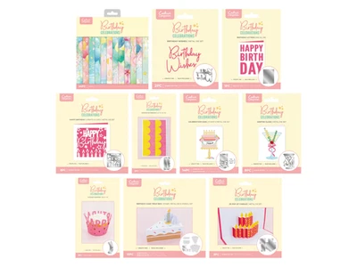 CRAFTER'S COMPANION Crafters Companion - Birthday Celebrations Collection - Paper Pad or Metal Dies