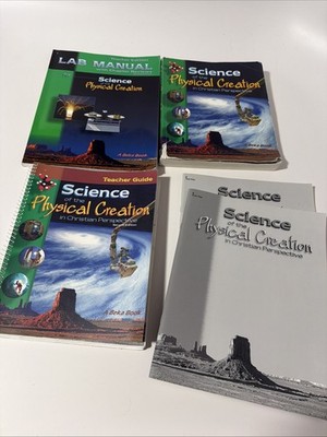 Abeka 9th grade Science of the Physical Creation 2nd Edition 5 Book Bundle