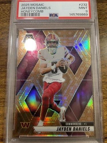 2025 Mosaic Jayden Daniels Honeycomb PSA 9