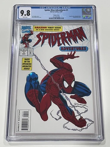 Spider-Man Adventures #1 1994 Embossed Red Foil Variant Cover CGC 9.8 GRADED