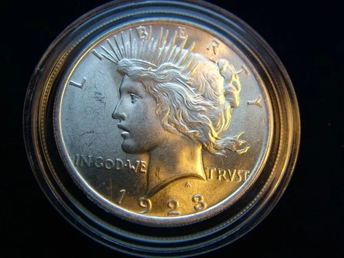 1923 PEACE SILVER DOLLAR MS BU GLORIOUS