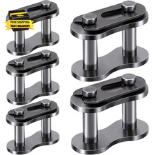 5Pcs 40 Roller Chain Connecting Links, Heavy Duty Manganese Steel Master Connec