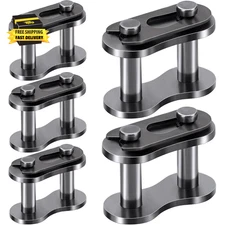 5Pcs #40 Roller Chain Connecting Links, Heavy Duty Manganese Steel Master Connec
