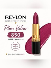 Revlon Super Lustrous Lipstick 850 Plum Velour Sheer Cranberry