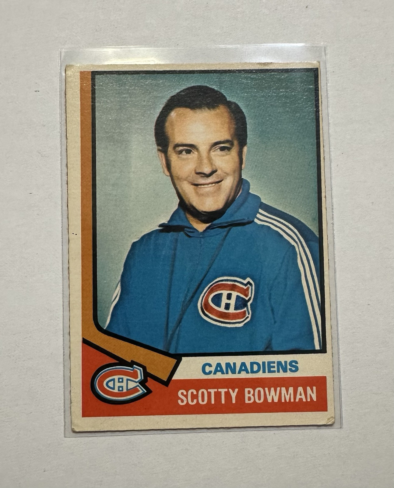 1974 O Pee Chee Hockey Scotty Bowman #261 [Rookie Card][Canadians]