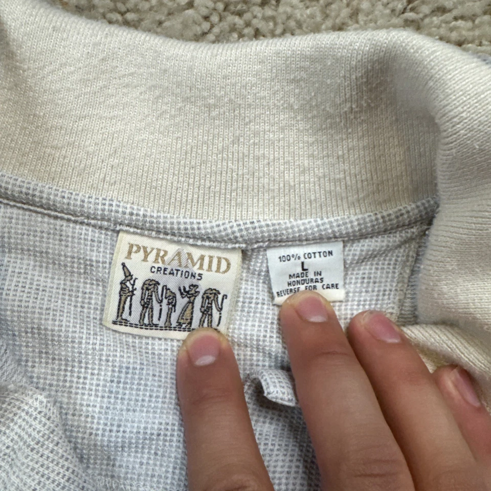 Pyramid Creations Luxor Las Vegas Polo 男式 L 码棕褐色复古 — 第 3/4 张图片