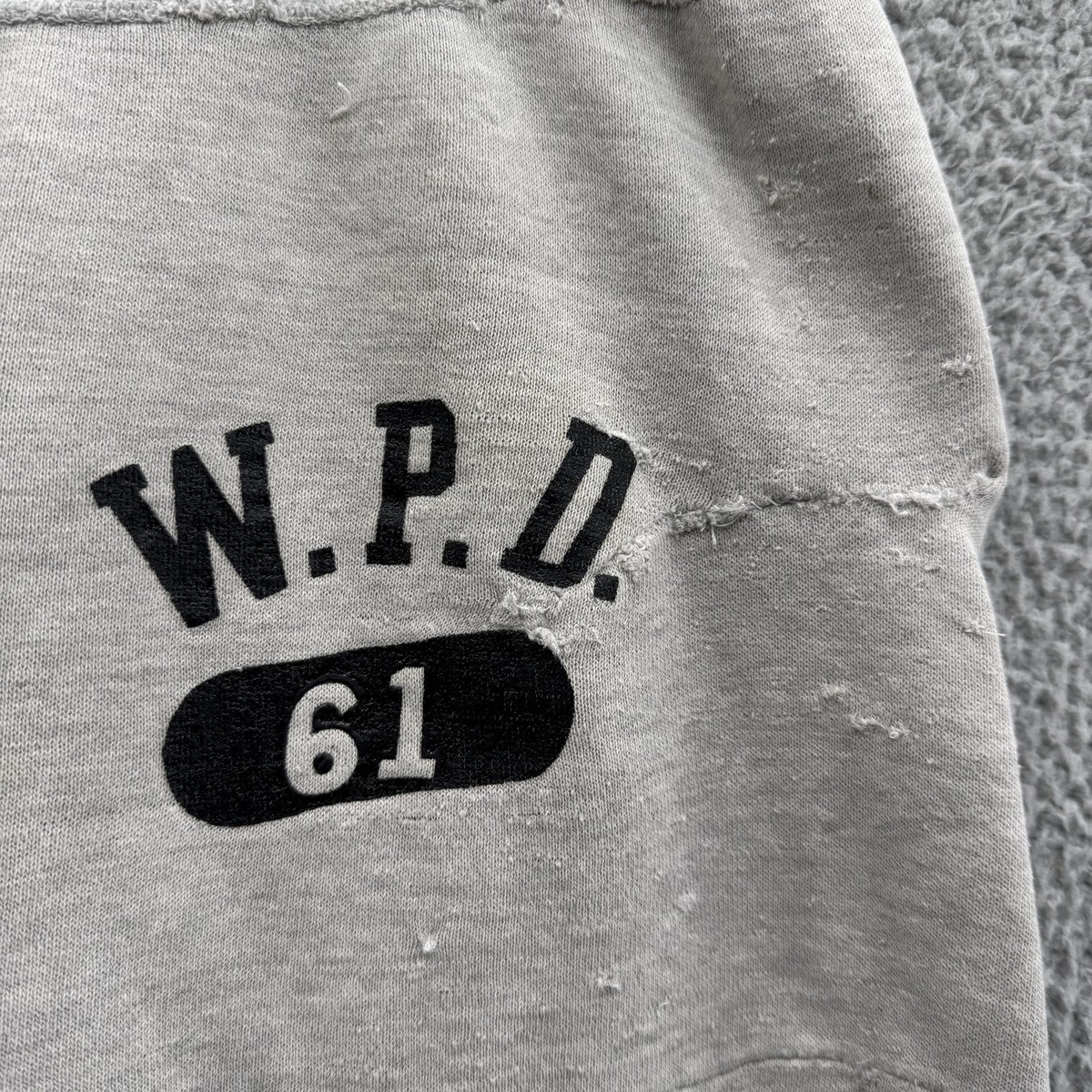Vintage 1960's Sweatpants Mens Large Gray Fleece Joggers