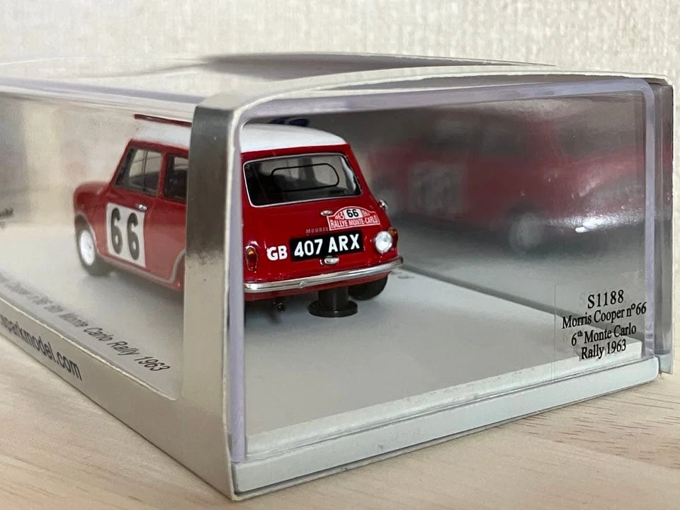 Modellino auto Spark 1/43 Morris Cooper #66 Monte Carlo Rally 1963... - Immagine 3 di 4
