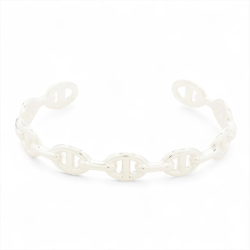 Hermès Chaîne d'Ancre Enchainee 2025 Bangle LG 925 17.2g Silver
