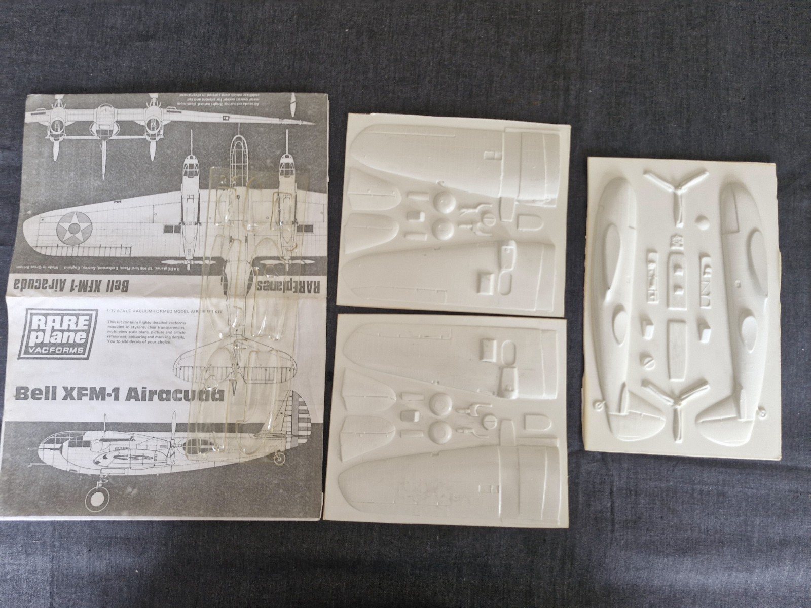 Bell XFM-1 Airacuda 1/72 RarePlane Vacuform maquette avion militaire rare à assembler AV299