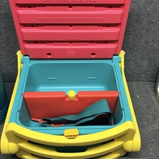 Silla portátil plegable de playa asiento de estadio refrigerador Cool Gear raro de colección