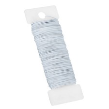 38Yard Floral Wire Flexible Paddle Wire 24 Gauge Florist Wire White