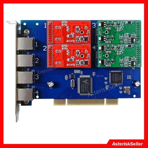 TDM410P mit 2 FXS 2 FXO,Asterisk PCI Karte Dahdi FreePBX Issabel,TDM 400P,TDM410