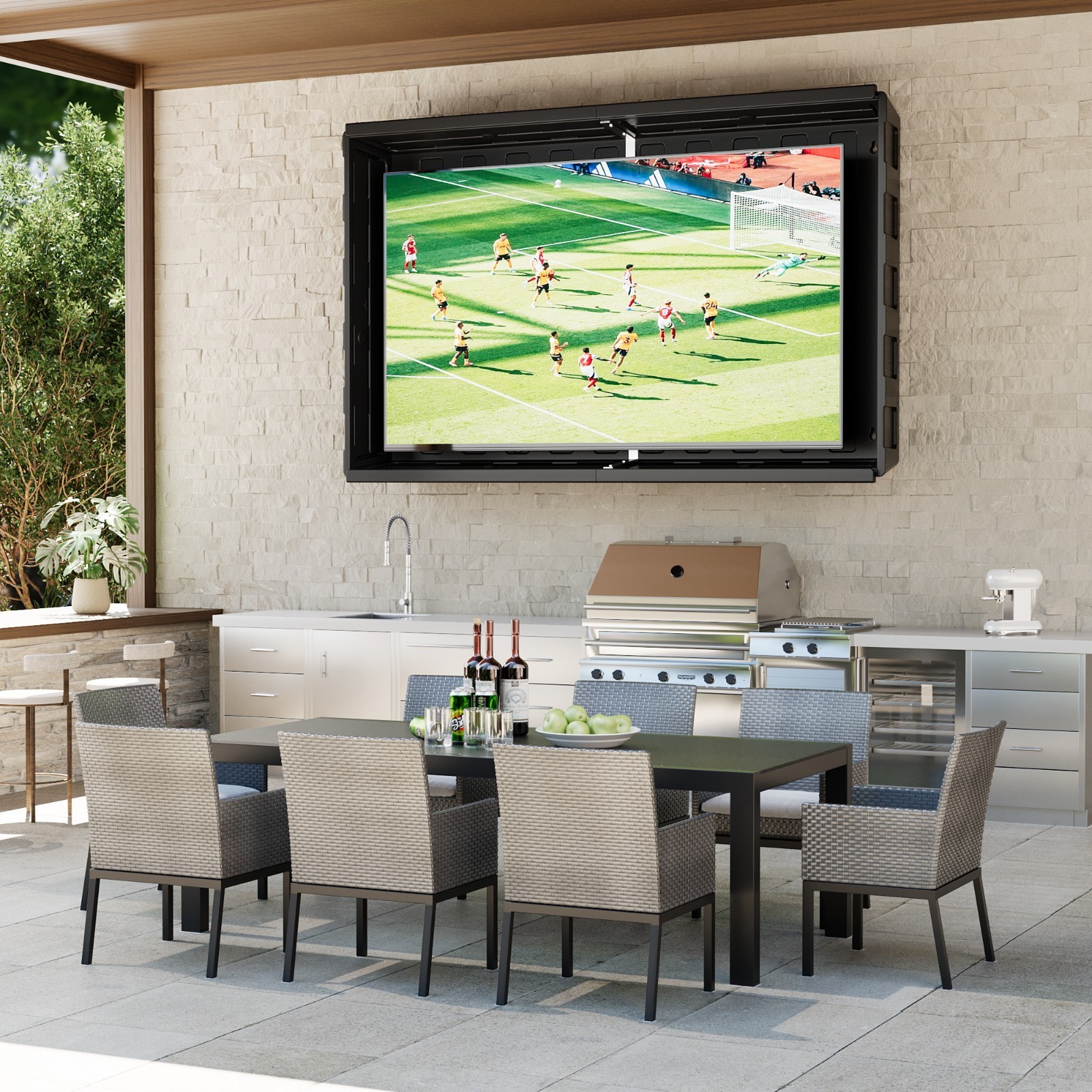 Outdoor TV Enclosure, 36-55 inch Outdoor TV Cover Weatherproof,Hard Plastic