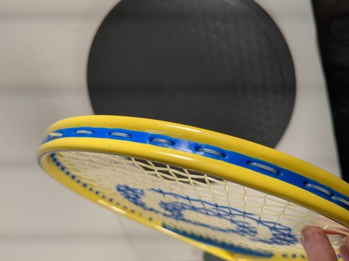 Racchetta da tennis Erge of Sweden manico curvo rara racchetta curva ergonomica retrò usata in ottime condizioni - Foto 5 di 7