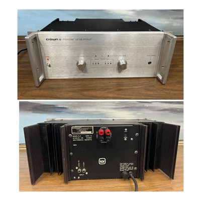 Crown Power Line Four Amplifier SILVER Works -TESTED!! | eBay