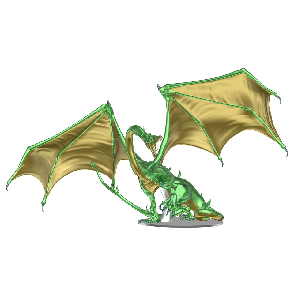 Adult Emerald Dragon Premium Figure Icons of the Realms Dungeons & Dragons