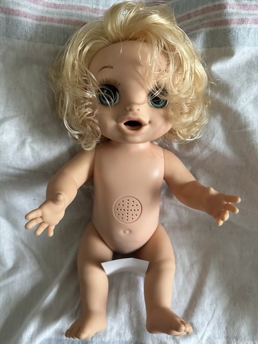 Baby Alive Happy Hungry Baby Interactive Doll 50+ Sounds Blonde Talks Eats Potty