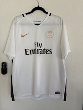 Nike Paris Saint Germain PSG 2016 2017 terza terza terza maglia bianca uomo XL. Raro