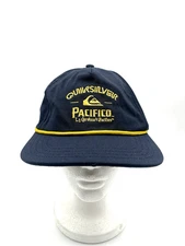 Quiksilver Pacifico Hat Rope Cap Snapback Navy Blue Adjustable Mexican Beer