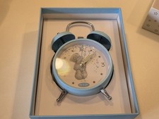 ME TO YOU BEAR FIGURINE ALARM CLOCK BOXED EXTREMELY RARE RETIRED 2 BELLS