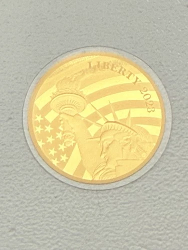 2025 Cook Islands Statue of Liberty .9999 Pure Gold $5 Coin