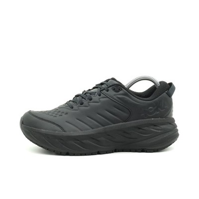 Hoka One Damen Bondi SR Laufschuh Schwarz Glattleder Rutschfest Sneaker EU 42