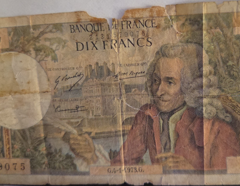 Banque de France 10 Francs 1973 Circulated Banknote France Uncertified Ungraded