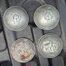 Vintage preowned 1950 - 60s Murray Pedal Car Hubcaps Set of 4