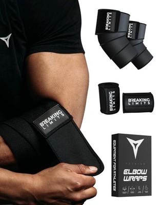 Ellbogen Bandage Gym  Ellenbogenbandage Kraftsport   Ellenbogenbandagen für G...