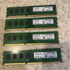 CRUCIAL 16GB 4x4GB DDR3 1600MHZ PC3-12800 DIMM DESKTOP RAM CT51264BA160B C16FN2