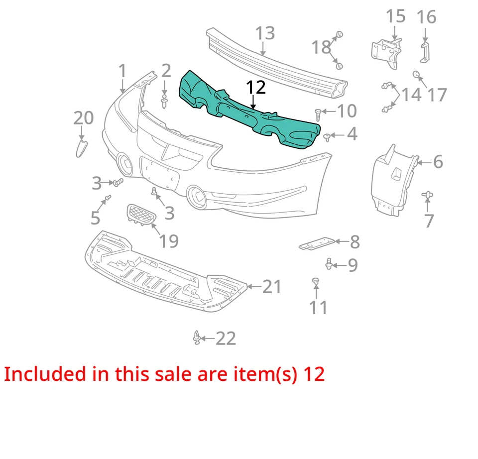 ПОДХОДИТ ДЛЯ 2000-2004 PONTIAC BONNEVILLE АБСОРБЕР-FRT BPR ПАНЕЛЬ EN 25649529 - НОВЫЙ OEM - Изображение 2 из 3
