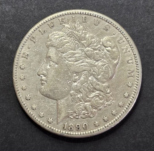 1890-CC Morgan Dollar, VF Cleaned