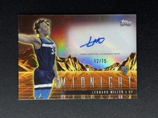 2023-24 Topps Midnight Leonard Miller Rookie Horizon Auto RC Dusk #12/75