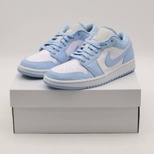Nike Air Jordan 1 Low White Ice Blue Women  s 11.5 Men  s 10 Sneakers